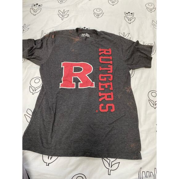 unknown Other - Gray and Red Rutgers College Tee